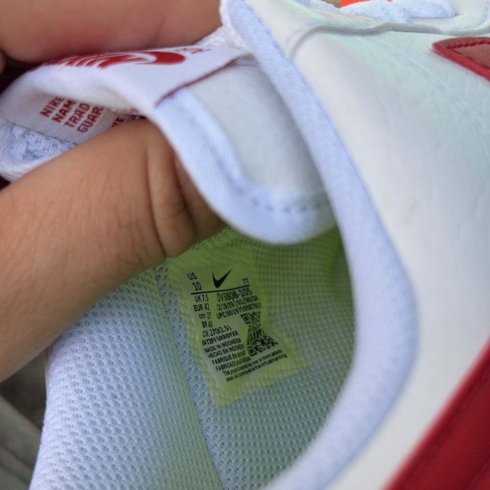 WOMENS AIR FORCE 1 07 SE NEXT NATURE WHITE GYM RED DV3808-105 SIZE 10 WOMEN - Picture 6 of 6